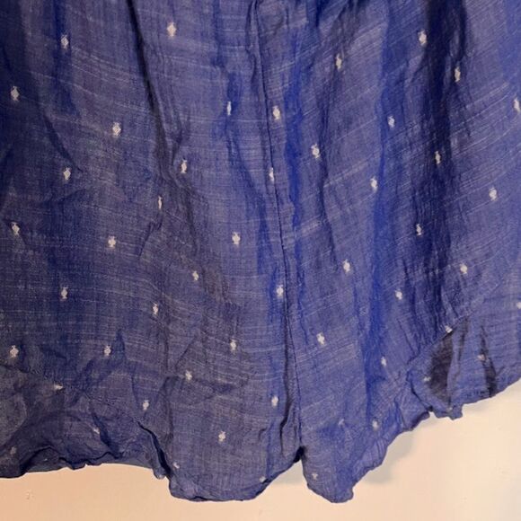 American Eagle Outfitters Tropicalcore Casual Blue w/White Specks Romper SZ XS - Picture 6 of 7